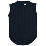 Body regata em tricot viscose Marinho - Mini & Co.