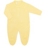 Macacão longo em tricot viscose Amarelo - Mini & Co.