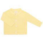 Casaquinho em tricot viscose Amarelo - Mini & Co.