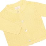 Casaquinho em tricot viscose Amarelo - Mini & Co.