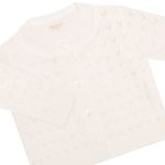 Casaquinho em tricot viscose Off White - Mini & Co.