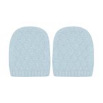 Kit Touca e Luva em tricot viscose Azul - Mini & Co.