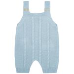 Jardineira em tricot Trançado Azul - Mini & Co.