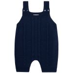 Jardineira em tricot Trançado Marinho - Mini & Co.