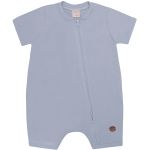 Macacão curto c/ zíper em algodão egípcio Azul Niagara - Mini & Co.