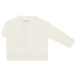 Casaquinho em tricot viscose Básico Off White - Mini & Co.