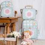 Mochila + Lancheira Térmica Kids Margaridas Menta - Masterbag Kids