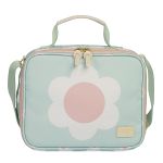 Mochila com rodinhas + Lancheira Térmica Kids Margaridas Menta - Masterbag Kids