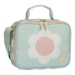 Mochila com rodinhas + Lancheira Térmica Kids Margaridas Menta - Masterbag Kids