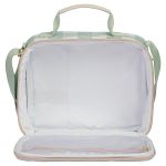 Mochila com rodinhas + Lancheira Térmica Kids Margaridas Menta - Masterbag Kids