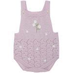 Jardineira c/ Body curto em tricot Melina Lavanda - Mundo Faz de Conta