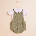Jardineira c/ Body curto em tricot Rael Verde - Mundo Faz de Conta