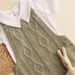 Jardineira c/ Body curto em tricot Rael Verde - Mundo Faz de Conta