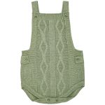 Jardineira c/ Body curto em tricot Rael Verde - Mundo Faz de Conta