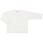 Cardigan em tricot Amelie Branco - Mundo Faz de Conta