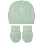 Kit Gorro e Luva em tricot Clássico Verde - Mundo Faz de Conta