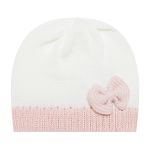 Kit Gorro, Luva e Sapatinho em tricot Branco e Rosa - Mundo Faz de Conta