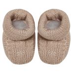 Kit Gorro, Luva e Sapatinho em tricot Davi Bege - Mundo Faz de Conta