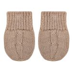 Kit Gorro, Luva e Sapatinho em tricot Davi Bege - Mundo Faz de Conta