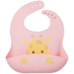 Babador com Pega-Migalhas em Silicone Girafa (6m+) - Pimpolho