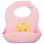 Babador com Pega-Migalhas em Silicone Girafa (6m+) - Pimpolho