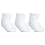 Kit 3 Meias Lisa Cano Alto Zero Branco - Pimpolho