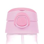 Garrafa com Canudo Cristal Abelha Rosa 370ml - Pimpolho