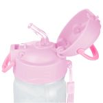 Garrafa com Canudo Cristal Abelha Rosa 370ml - Pimpolho