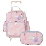 Mochila com rodinhas + Estojo Kids Princesas - Masterbag Kids