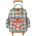 Mochila com rodinhas + Estojo Kids Bear - Masterbag Kids