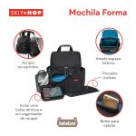 Mochila Maternidade Multifuncional Forma Preto - Skip Hop