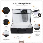 Mala Maternidade Vintage Teddy Preto - Masterbag