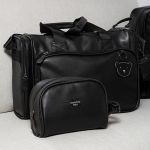 Mala com rodinhas + Bolsa Anne + Bolsa Térmica Vicky Teddy Preto - Masterbag