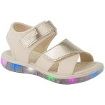 Sandália Papete de Led Infantil Light Dourada - Klin