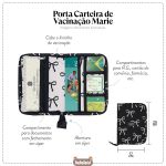 Porta Carteira de Vacinação de bebê Marie Preto - Masterbag