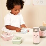 Kit 3 Porta Papinha para bebê Gumy Rosa (6m+) - Buba