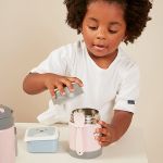 Pote Térmico com Garfinho Gumy Rosa (6m+) - Buba