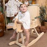 Body Romper c/ golinha em algodão egípcio Cavalinhos - Mini & Co.