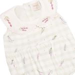 Body Romper c/ golinha em algodão egípcio Lavandas - Mini & Co.