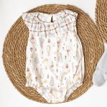 Body Romper c/ golinha para bebê em algodão egípcio Rose Garden - Mini & Co.
