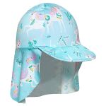 Conjunto de banho Unicórnio Floral: Camiseta Surfista + Boné + Calcinha - Tip Top
