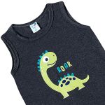 Macacão regata em malha Dino - Tip Top