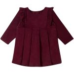 Vestido longo com Calcinha em veludo Marsala - Tip Top