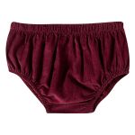 Vestido longo com Calcinha em veludo Marsala - Tip Top