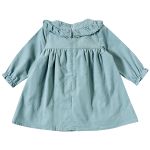 Vestido longo com Calcinha em veludo Pompom Azul - Tip Top