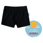 Sunga Boxer Kids c/ proteção UV FPS +50 Preto - Tip Top