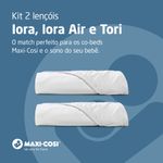 Kit 2 Lençóis p/ Berço Maxi-Cosi Iora, Iora Air e Tori 100% Algodão Orgânico - Maxi Cosi