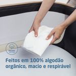 Kit 2 Lençóis p/ Berço Maxi-Cosi Iora, Iora Air e Tori 100% Algodão Orgânico - Maxi Cosi