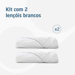 Kit 2 Lençóis p/ Berço Maxi-Cosi Iora, Iora Air e Tori 100% Algodão Orgânico - Maxi Cosi