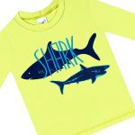 Conjunto de banho Kids Tubarão: Camiseta Surfista + Sunga - Tip Top